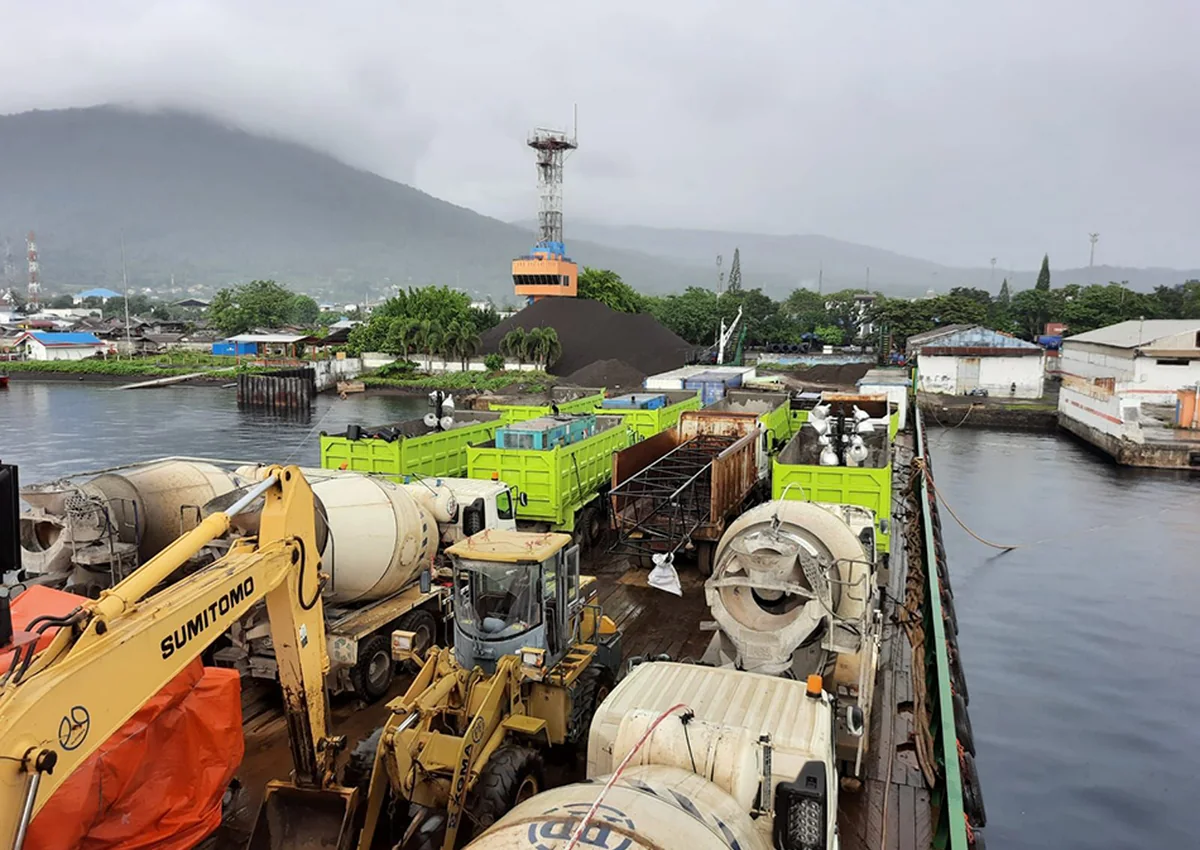 Visual layanan pengiriman laut/udara. — GLEDEX